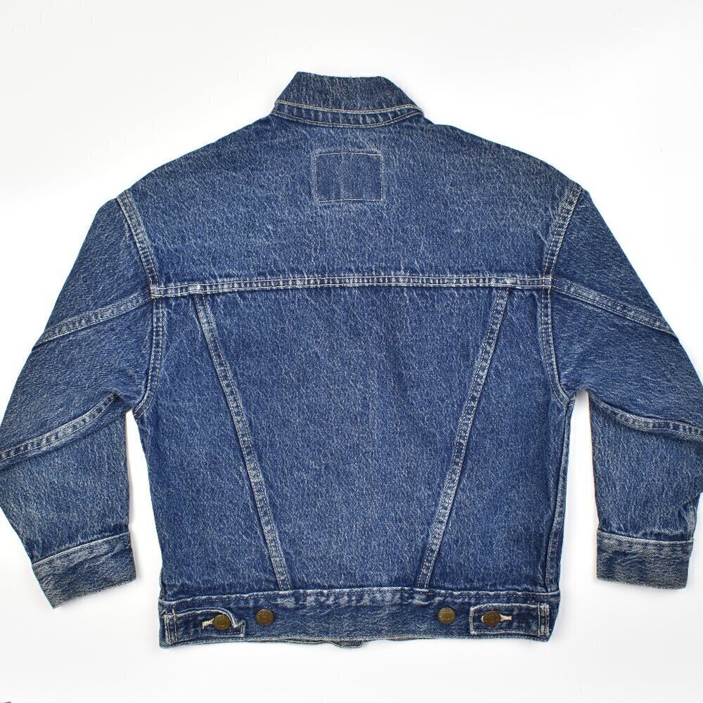 Youth Kids Vintage Levi's Denim Trucker Jacket - S - Picture 2 of 8